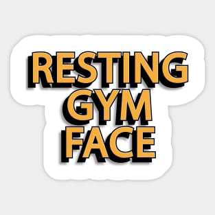 Resting Gym Face Sticker
